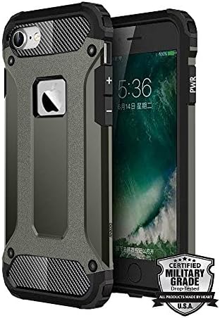 iPhone 6S Plus Case,ANKOO [MILITARY GRADE] Tough HEAVY DUTY Armor Hybrid Dual Layer Defender Case Drop-Tested Shock Absorbent Protective Cover Case for iPhone 6 Plus / iPhone 6S Plus (5.5") - Gunmetal