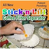Stick 'n' Lift Coffee Filter Separator