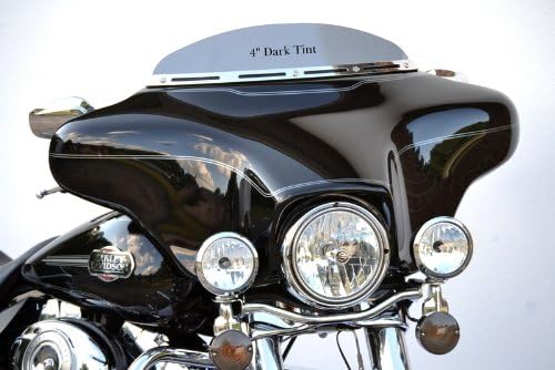 KKG Enterprises 4' DK-1 Dark Tint Windshield To Fit Harley Davidson