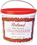 Roland Wild Lingonberries from Sweden, 11-Pound Plastic Tub