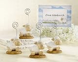 Celebrate Baby Lamb Placecard Photo Holder Set of 4 (Set of 96) - Baby Shower Gifts & Wedding Favors