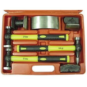 Astro Pneumatic 5510 7-Piece Body Hammer and Dolly Set