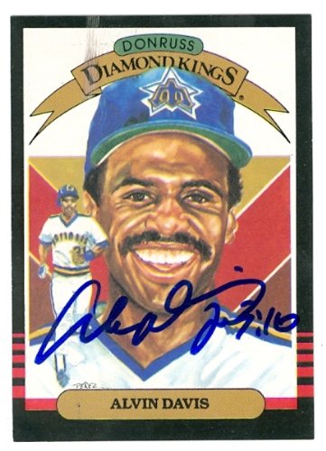 Alvin Davis Autographed/Hand Signed Baseball Card (Seattle Mariners) 1985 Donruss Diamond Kings #18