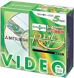 三菱化学 DTW47V5 DVD+RW ビデオ録画用 120分 5枚パック