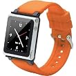 iWatchz CLRCHR22ORG Q Collection Wrist Strap for iPod Nano 6G, Orange