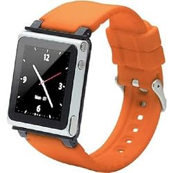 iWatchz CLRCHR22ORG Q Collection Wrist Strap for iPod Nano 6G, Orange