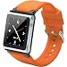 iWatchz CLRCHR22ORG Q Collection Wrist Strap for iPod Nano 6G, Orange