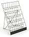 Displays2go Counter Top Rack, Black Wire with Six Compartments and Signage Slot, Intended for Counter Top Use (WRC6T1825)