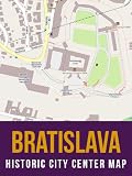 Bratislava, Slovakia Historic City Center Street Map