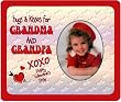 Hugs & Kisses for Grandma and Grandpa Valentine Photo Magnet Frame Gift