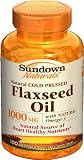 Sundown Flax Oil, 1000 mg, 100 Softgels (Pack of 3)