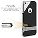 iPhone 7 Case, ROCK [Royce Stand] - Black & Iron Grey [Ultra Thin][Kickstand][Metal Texture Side Buttons][Dual Layered][Slim Fit][Hard PC + Soft TPU] For Apple iPhone 7 (2016)