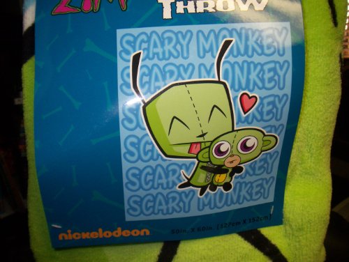 Invader Zim Scary Monkey Throw Blanket