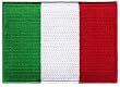 Italy Flag Embroidered Patch Italian Iron-On National Emblem