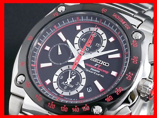セイコー SEIKO スポーチュラ F1 HONDA 腕時計 SNA749P2 バンド調整キット付 [並行輸入品]