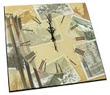 French Shabby Chic Design 11" Wall Clock - Baisers de la Montagne