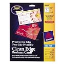 Avery Two-Side Printable Clean Edge Business Cards for Inkjet Printers, Matte, White, Pack of 160 (08869)