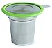 BetterBlend Tea Infuser Stainless Steel - Brew-in-Mug Tea Strainer for Loose Leaf Tea - Fine Tea Filter for Single Mug and Teapot with Silicone Rimmed Lid