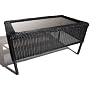 Strathwood Bahia Resin Wicker Coffee Table with Glass Top