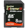 SanDisk 8GB SDHC Extreme III Class 6 Secure Digital Flash Memory Card 30 MB/s SDSDX3-008G - Bulk Package
