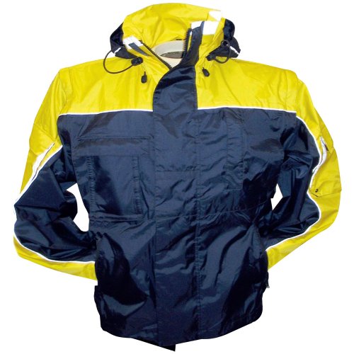 Float Tech Rally Jacket Inflatable PFD Yellow Navy Size M Marine Safety