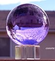 Healing ball crystal sphere gazing meditation amethyst
