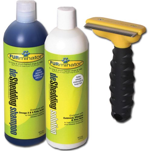 Furminator Deshedding Kit with Medium 2.6in Brush