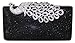Chicastic Mesh Rhinestone Peacock Hard Box Wedding Cocktail Clutch Purse