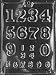 NUMBERS - LARGE, SMALL Letters & Numbers Candy Mold Chocolate