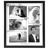 Wedding Day 5 Opening Picture Frame Black 4x6