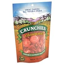 Crunchies Strawberries, 1-Ounce Pouches (Pack of 6)