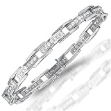 18 Kt White Gold Diamond Bangle Bracelet