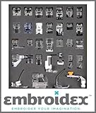 Embroidex - Huge Collection of 32 Sewing Presser Feet for Brother, Babylock, New Home, Janome, Elna, Toyata, Singer, Elna, Simplicity, Necchi, New Home, Kenmore, White Sewing Machine