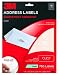 3M Permanent Adhesive Address Labels, 1 x 2.62 Inches, Clear, 750 per Pack (3400-B)