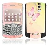 Pink Butterfly Design Decal Skin Sticker for the BlackBerry Curve 8300 8310 8320 Cell Phone