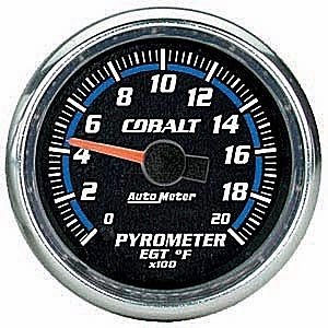 Auto Meter 6145 Cobalt Full Sweep Electric Pyrometer Gauge
