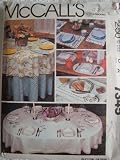 MCCALLS SEWING PATTERN 7345 TABLE LINEN PACKAGE