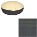 O'Donnell Round Lamb-Topped Dog Bed (Black Watch, X-Large: 54')
