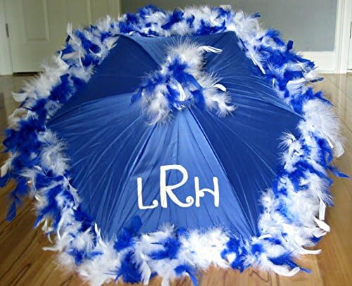 HandmadePersonalized Second Line Umbrella Custom Colors New Orleans Style Festival Parasol Jazz Fest Feather Umbrella