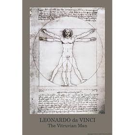 Leonardo Da Vinci (Vitruvian Man) Art Poster