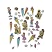 Streumotive Tischdekoration Basteln Dekoration Papier Schulanfang Schulbeginn Schulstart