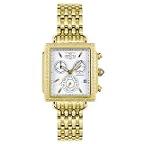 Invicta Women's Square Angel Diamond Gold-Tone Chronograph Watch #5375