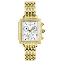 Invicta Women's Square Angel Diamond Gold-Tone Chronograph Watch #5375