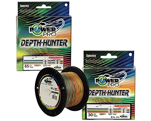 PowerPro Depth Hunter Multi-Colored Braid - 500yds. - 50lb.