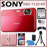 Sony Cyber-Shot DSC-T110 16.1MP Digital Camera with 4x Optical Zoom and 3-i ....