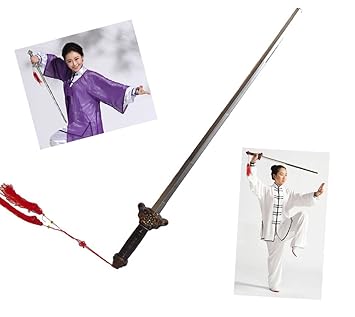 【クリックで詳細表示】RISACCA 演舞刀 伸縮式太極拳剣 ＋ 収納袋 剣術 刀術 武術 殺陣 乱舞剣 コスプレ (2本セット)： スポーツ＆アウトドア