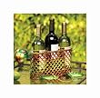 20" Hand Sculpted Steel Turtle Wine Bottle & Silverware Caddy Basket