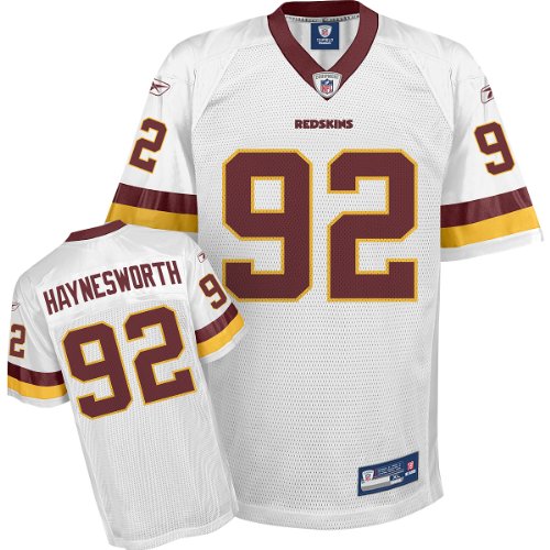 Reebok Washington Redskins Albert Haynesworth Replica White Jersey Small