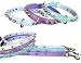 16" inch Spike Leather Dog collar - purple