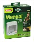 Staywell 300 Deluxe - 4 Way Locking Cat Flap With Transparent Door - White